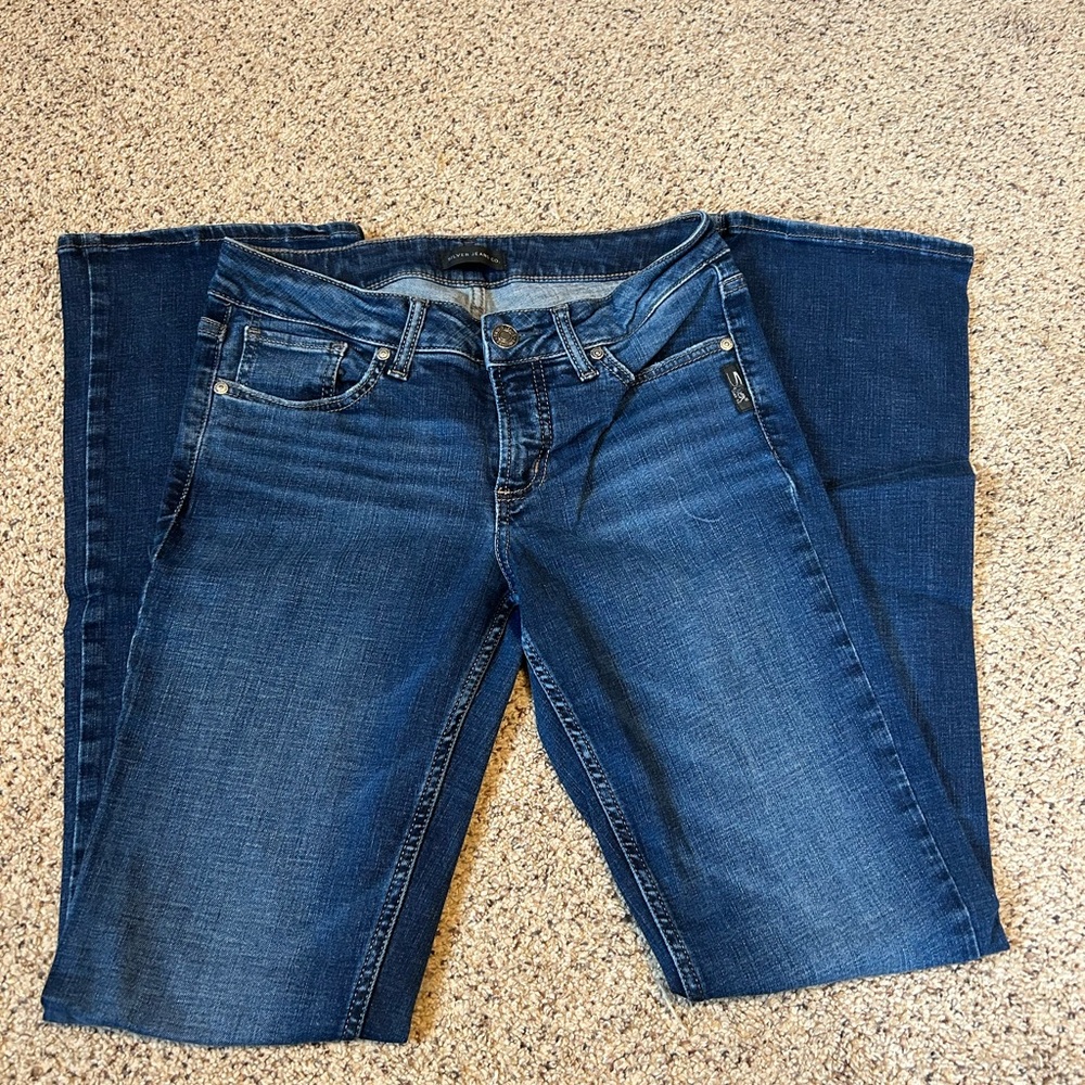 Silver Jeans Women’s Blue Boot Cut Denim - Picture 3 of 5